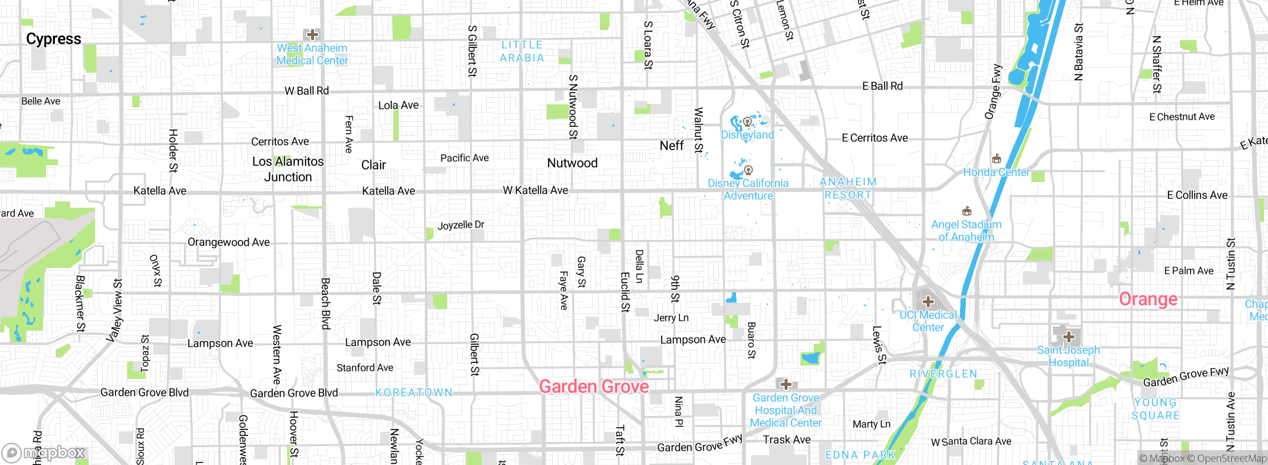 Map showing approximate location