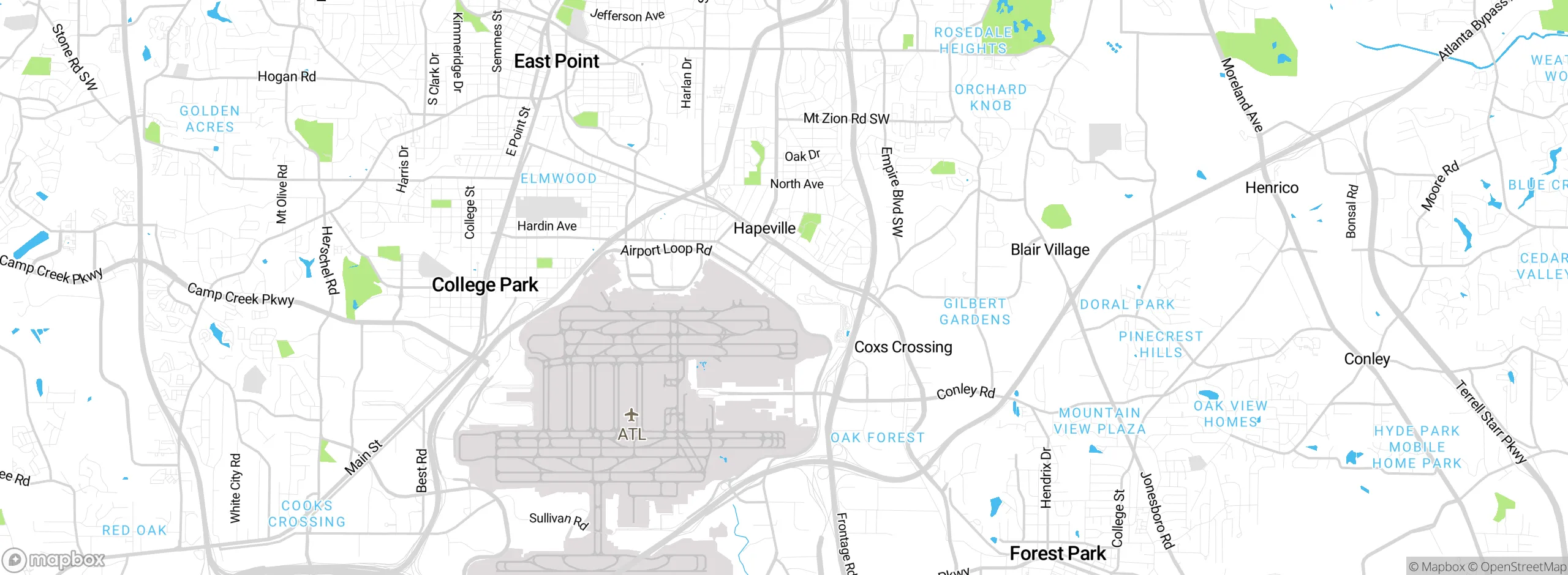 Map showing approximate location