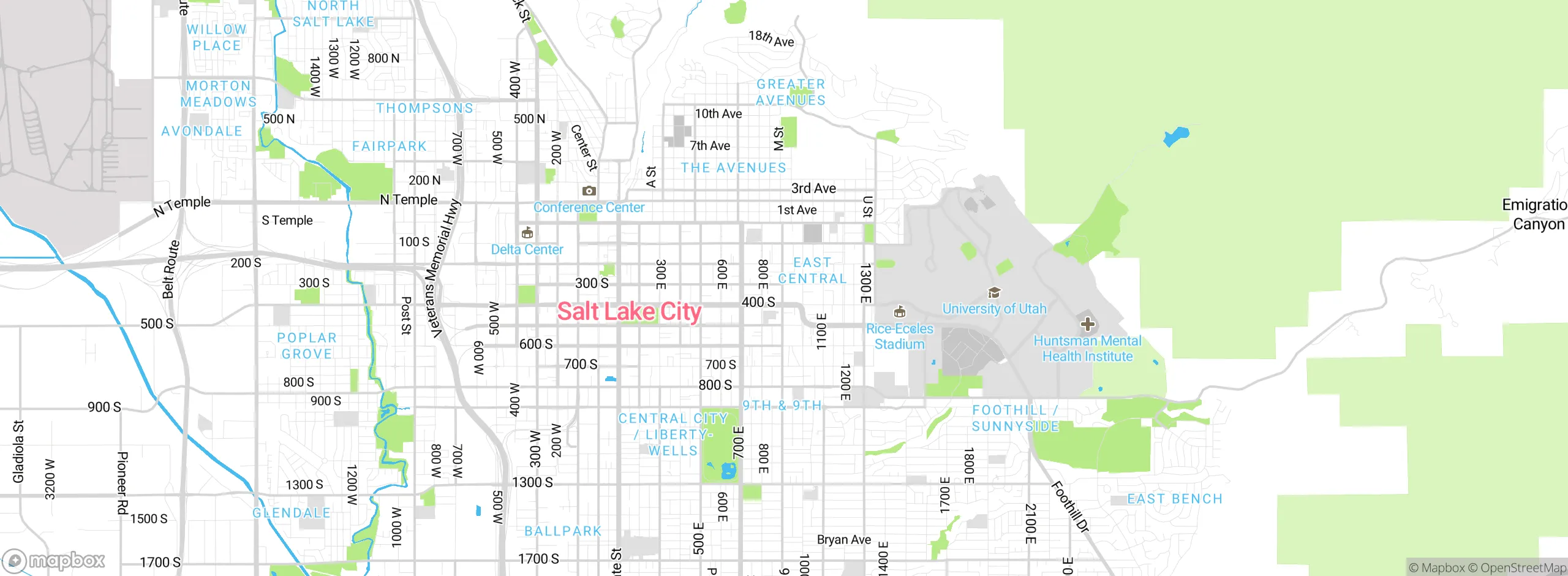 Map showing approximate location