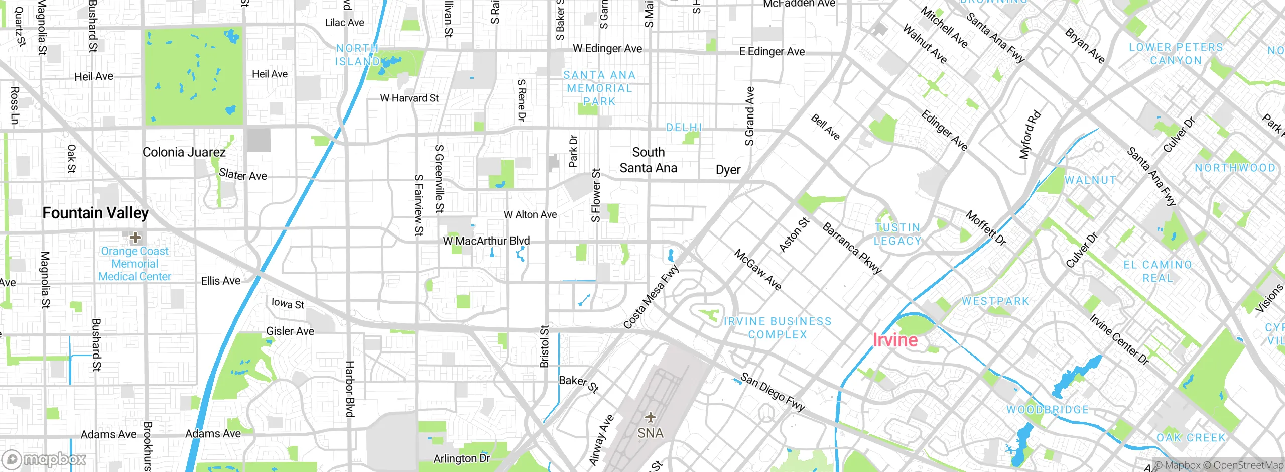 Map showing approximate location