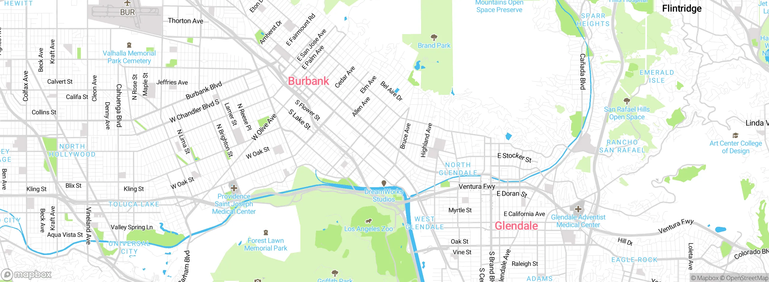 Map showing approximate location