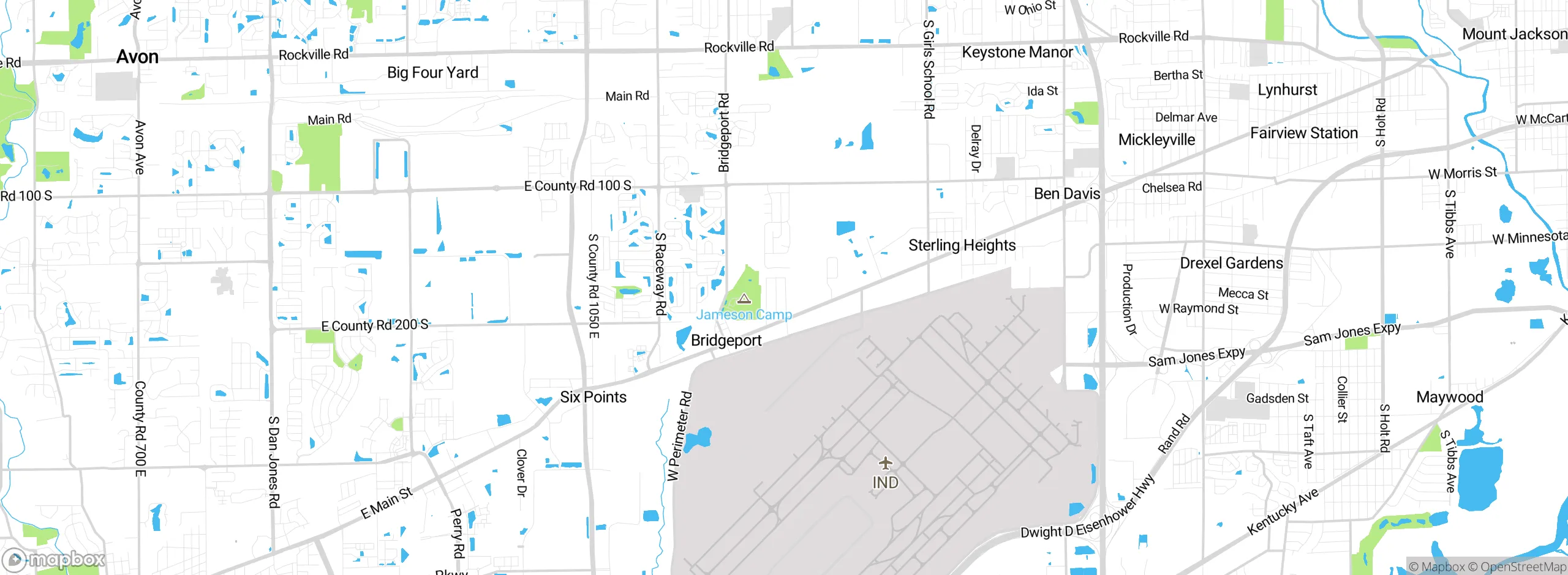 Map showing approximate location