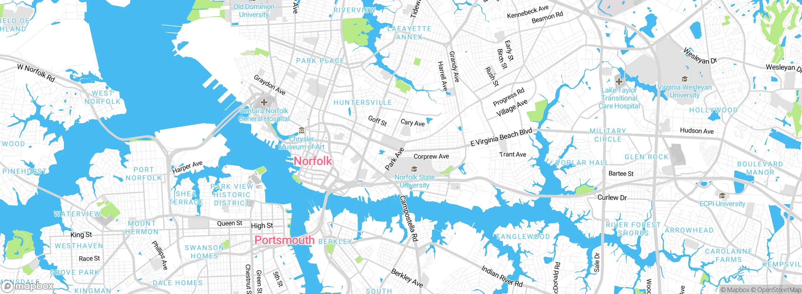 Map showing approximate location