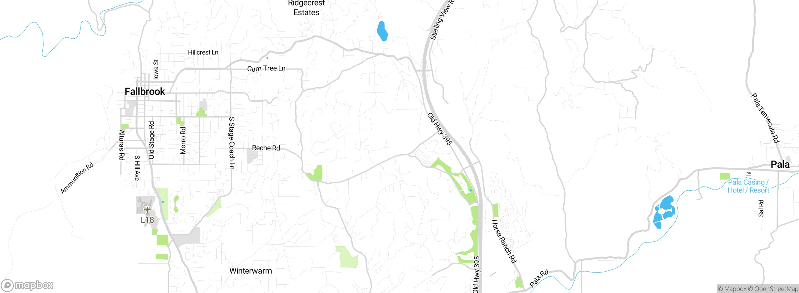 Map showing approximate location
