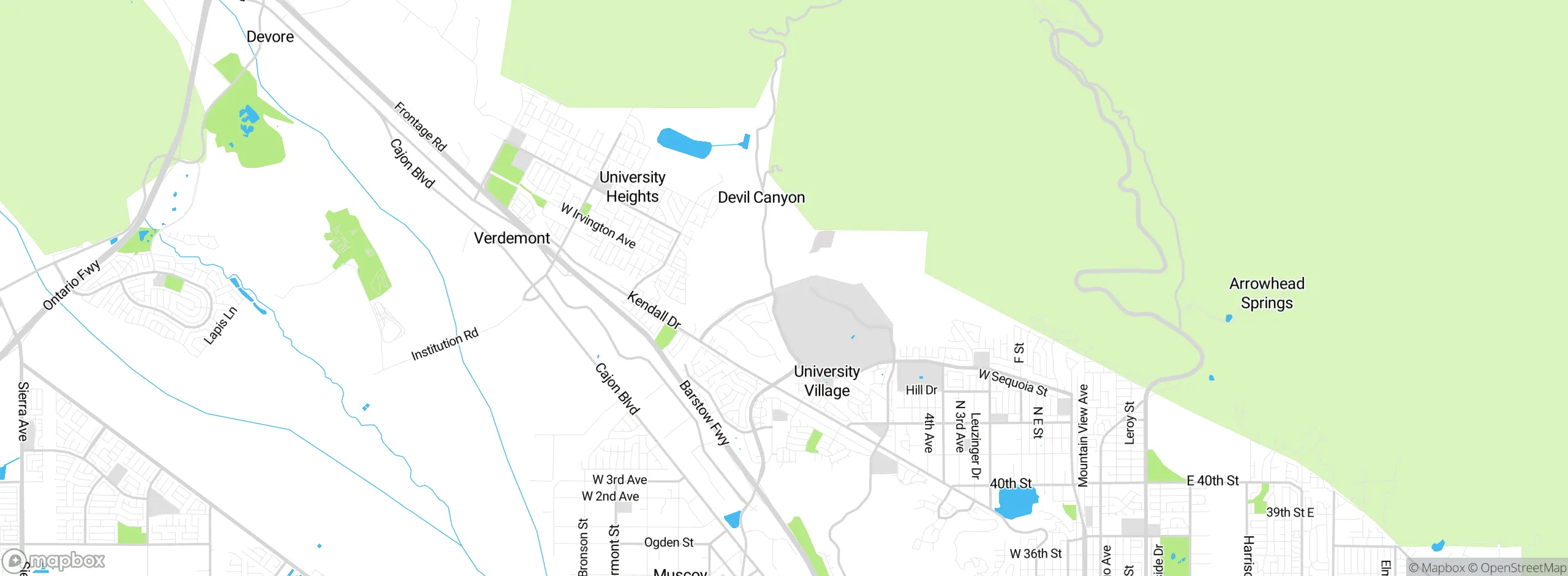 Map showing approximate location