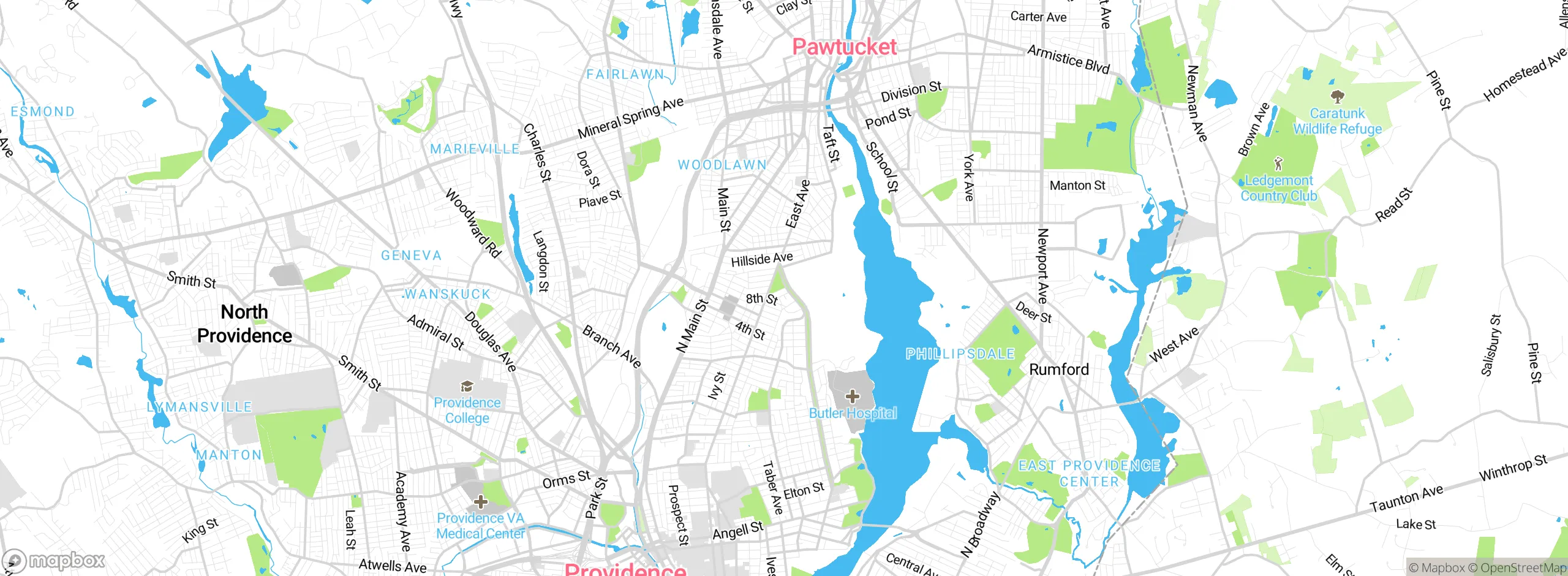 Map showing approximate location