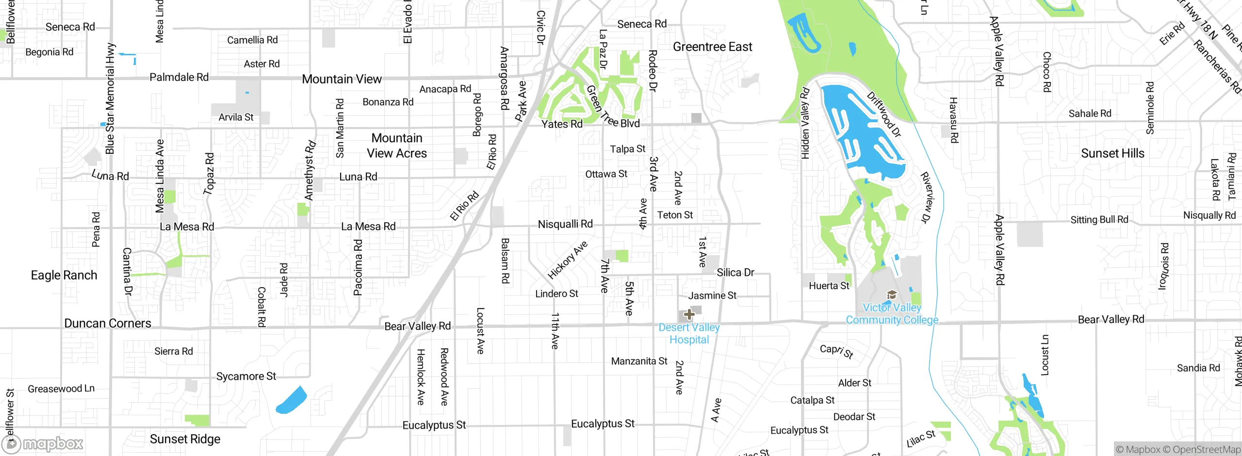 Map showing approximate location