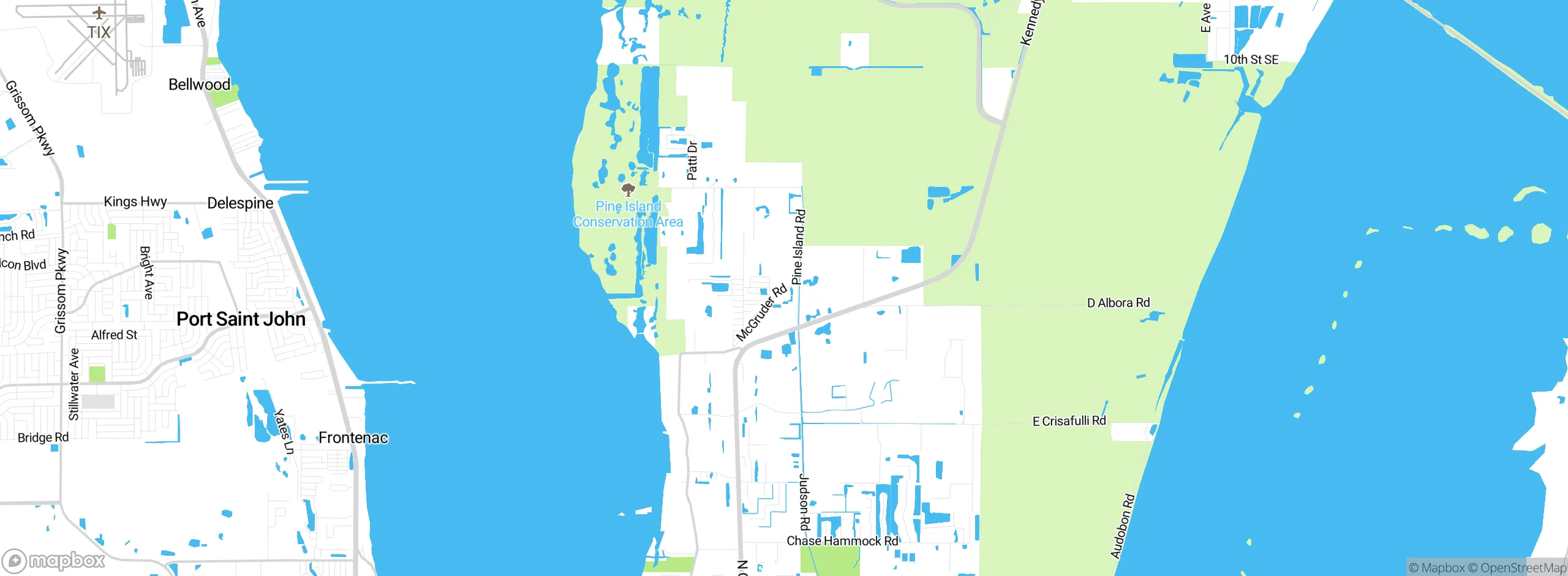 Map showing approximate location
