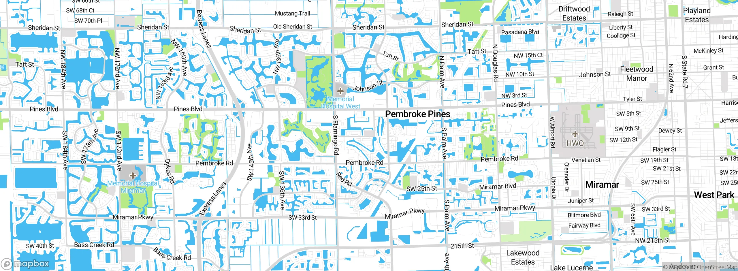 Map showing approximate location