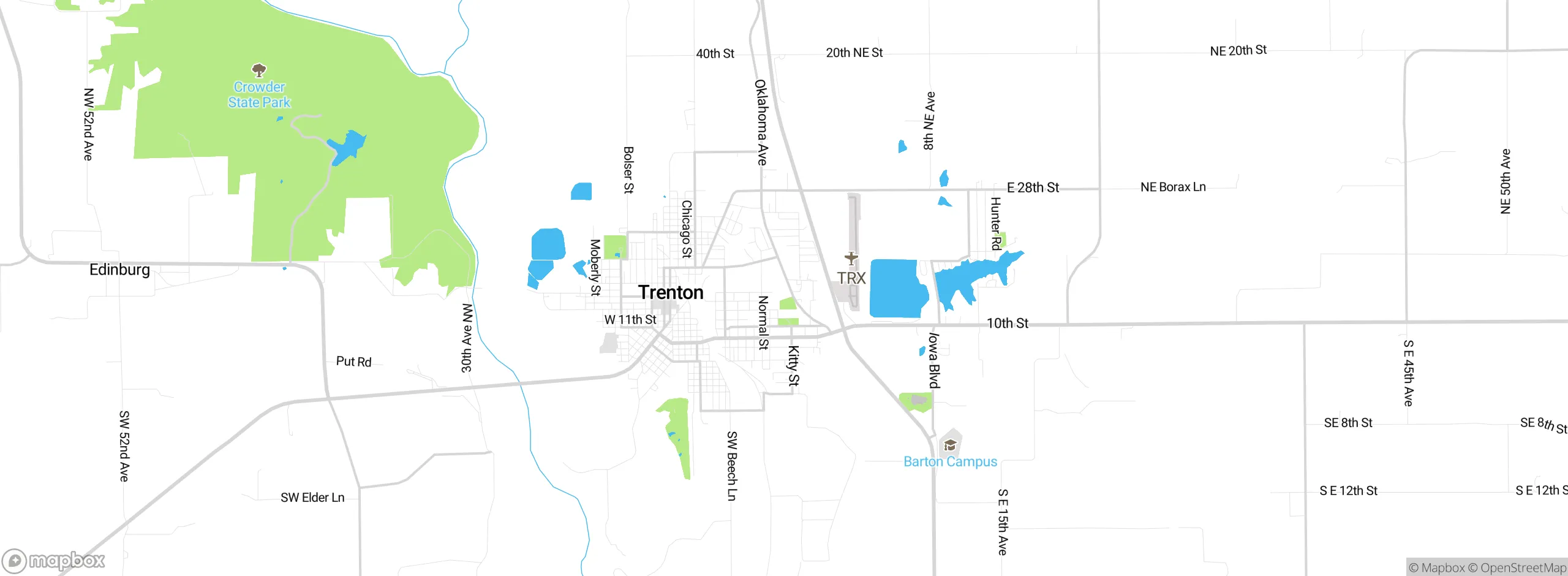 Map showing approximate location