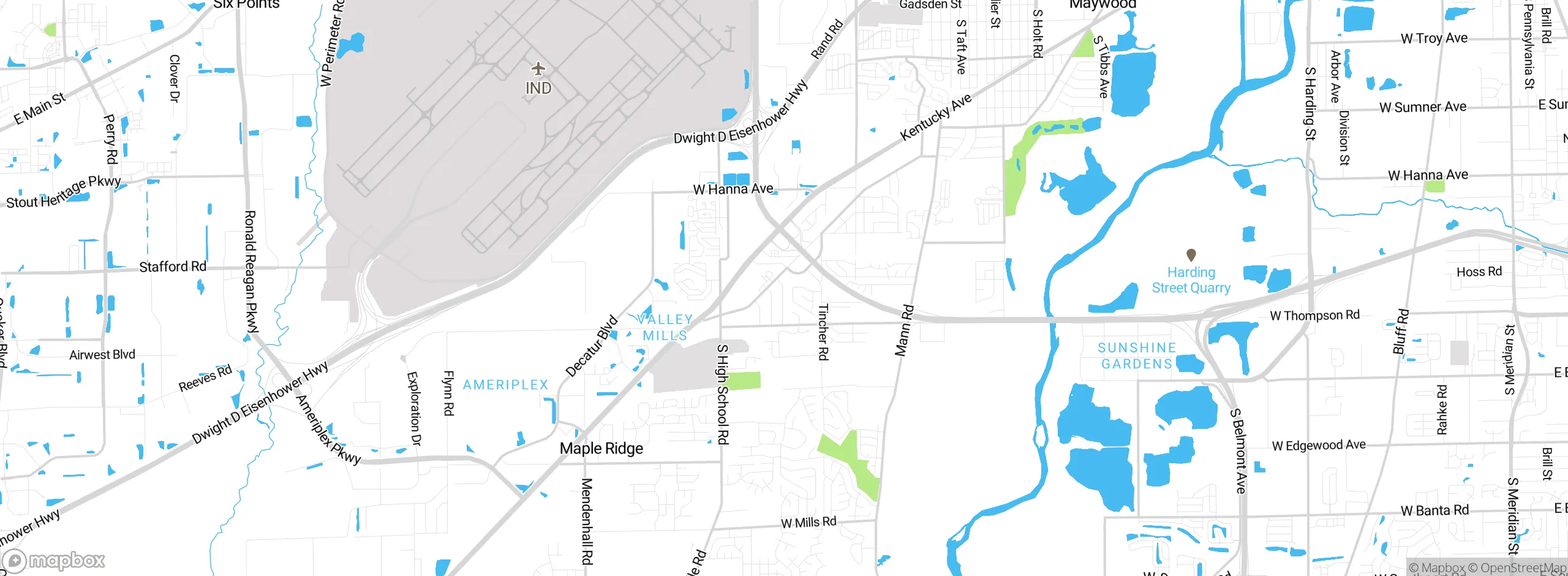 Map showing approximate location