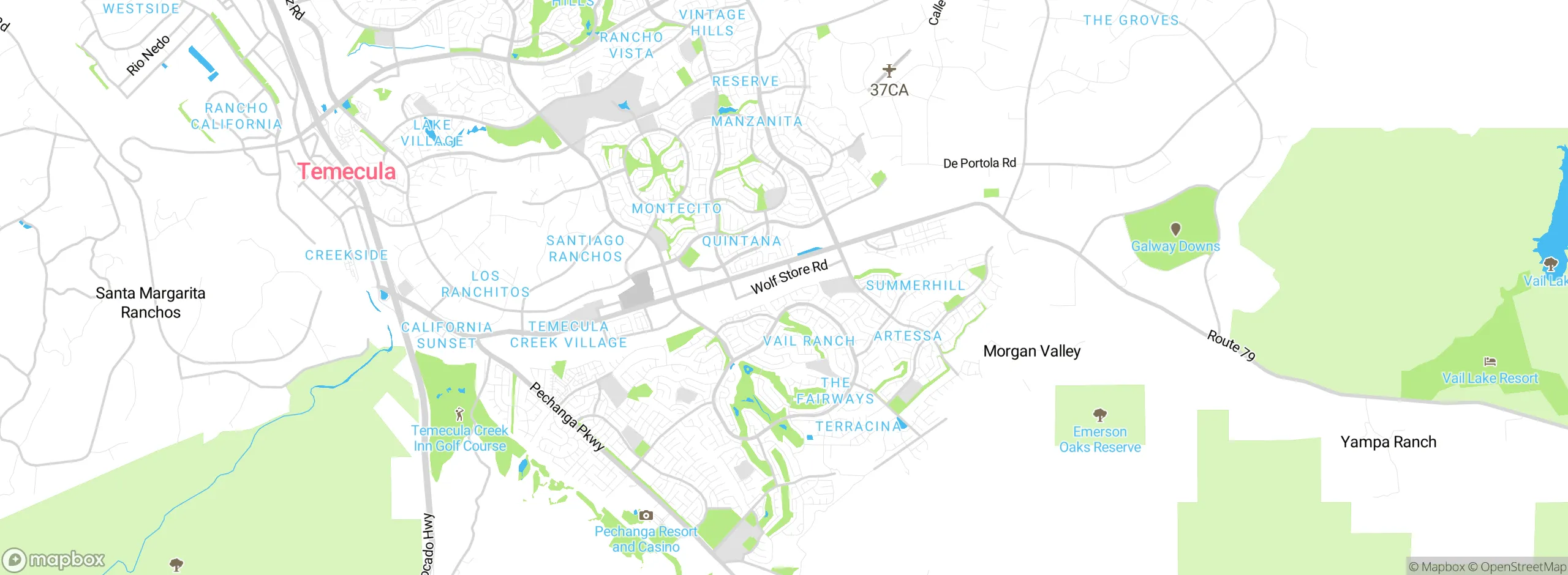 Map showing approximate location