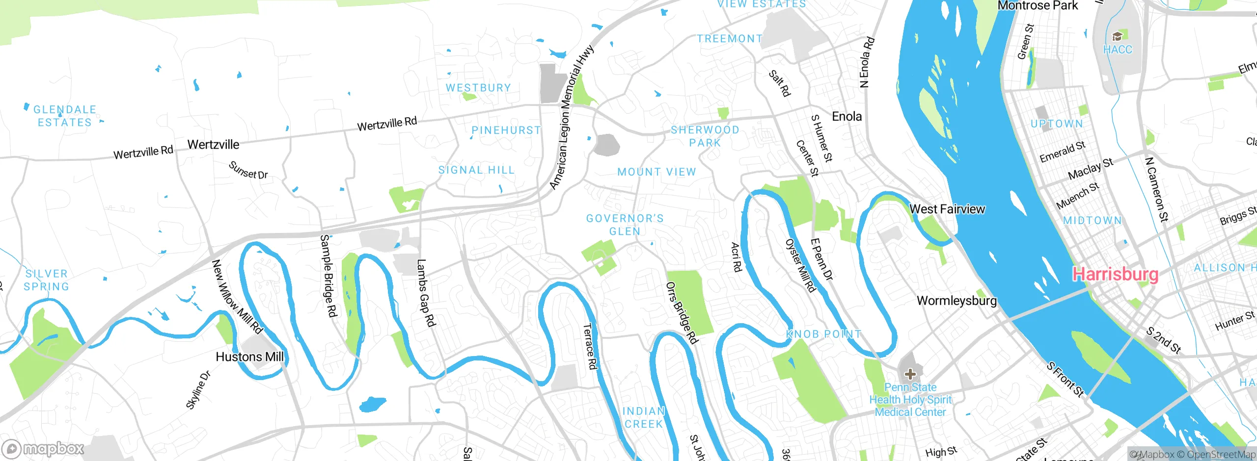 Map showing approximate location