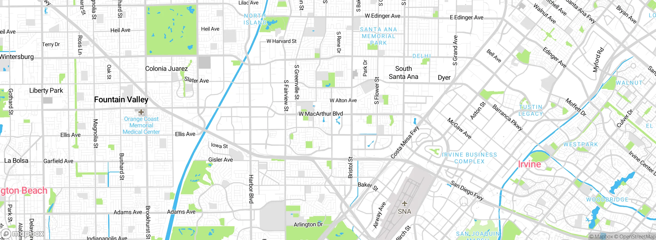 Map showing approximate location