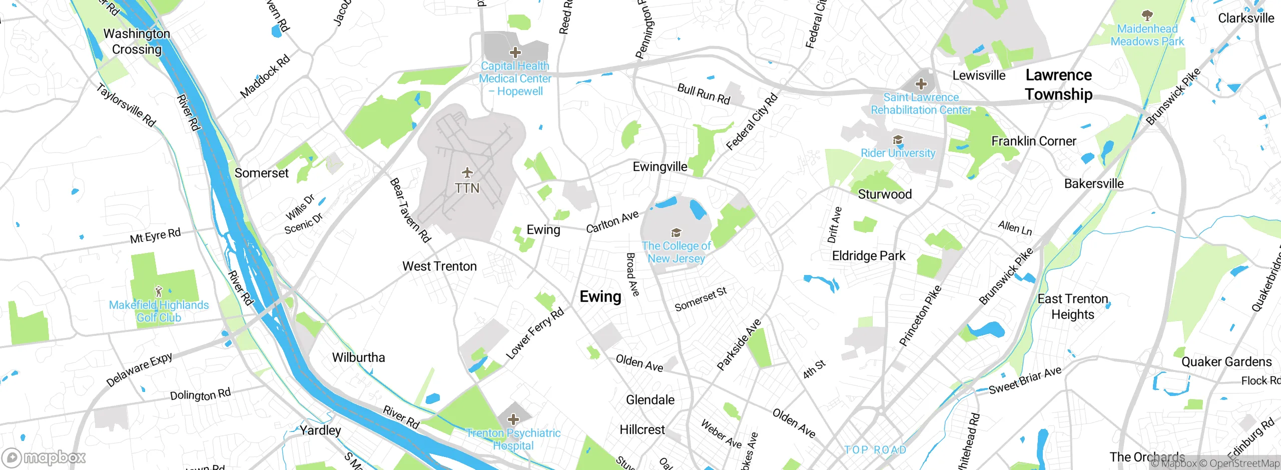 Map showing approximate location