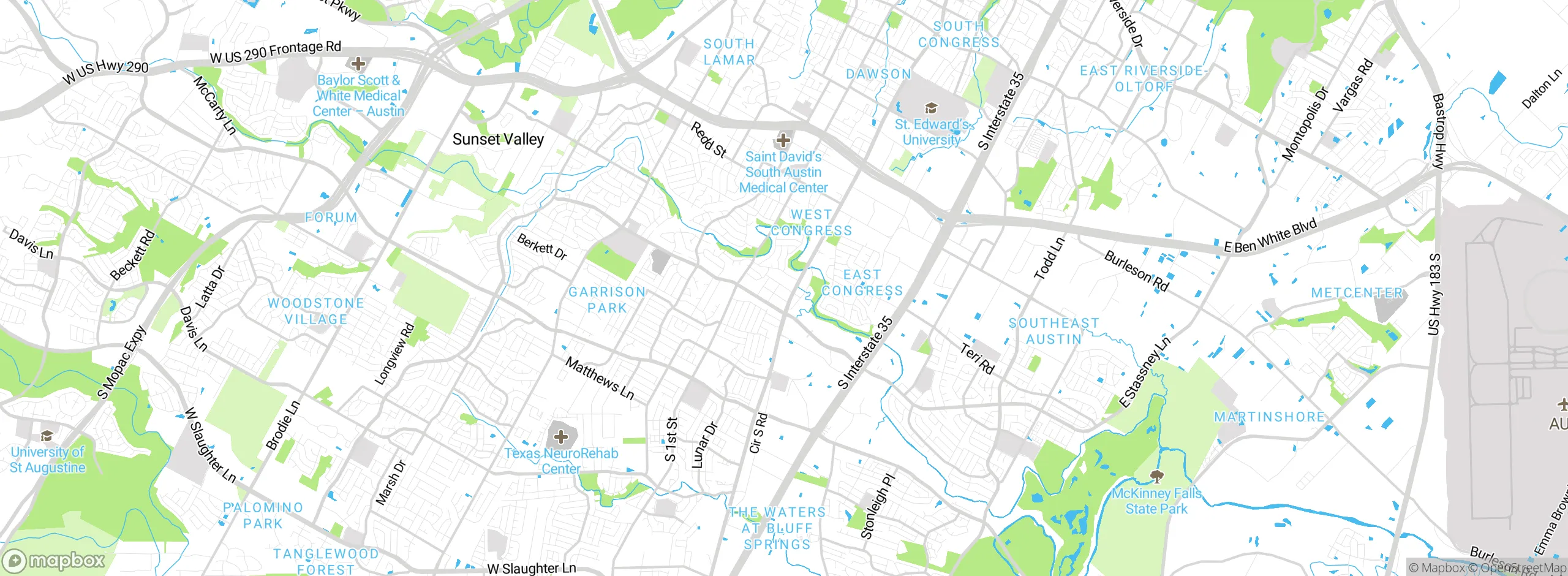 Map showing approximate location