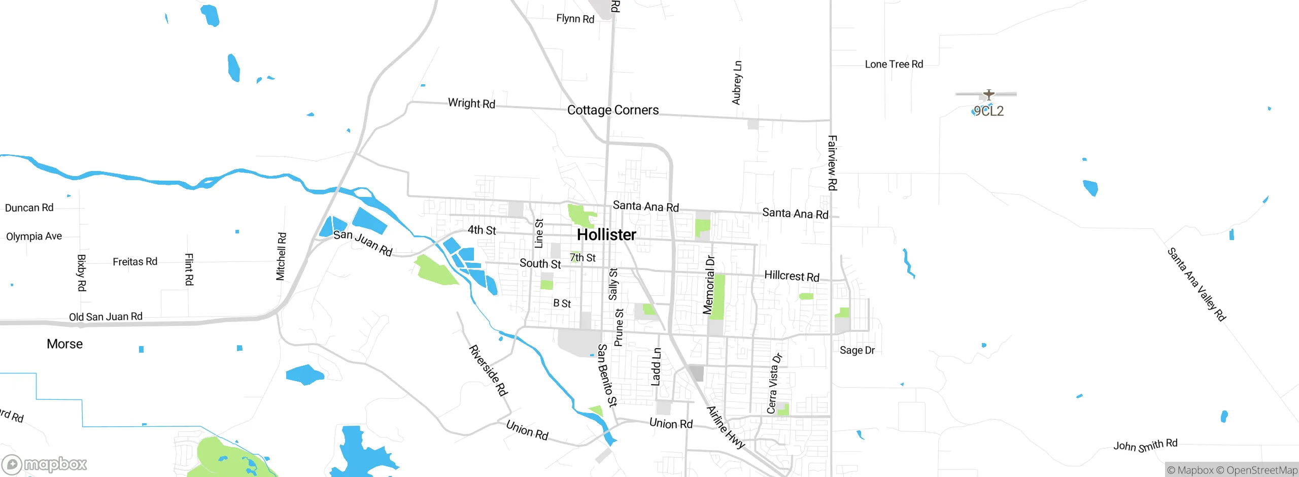 Map showing approximate location