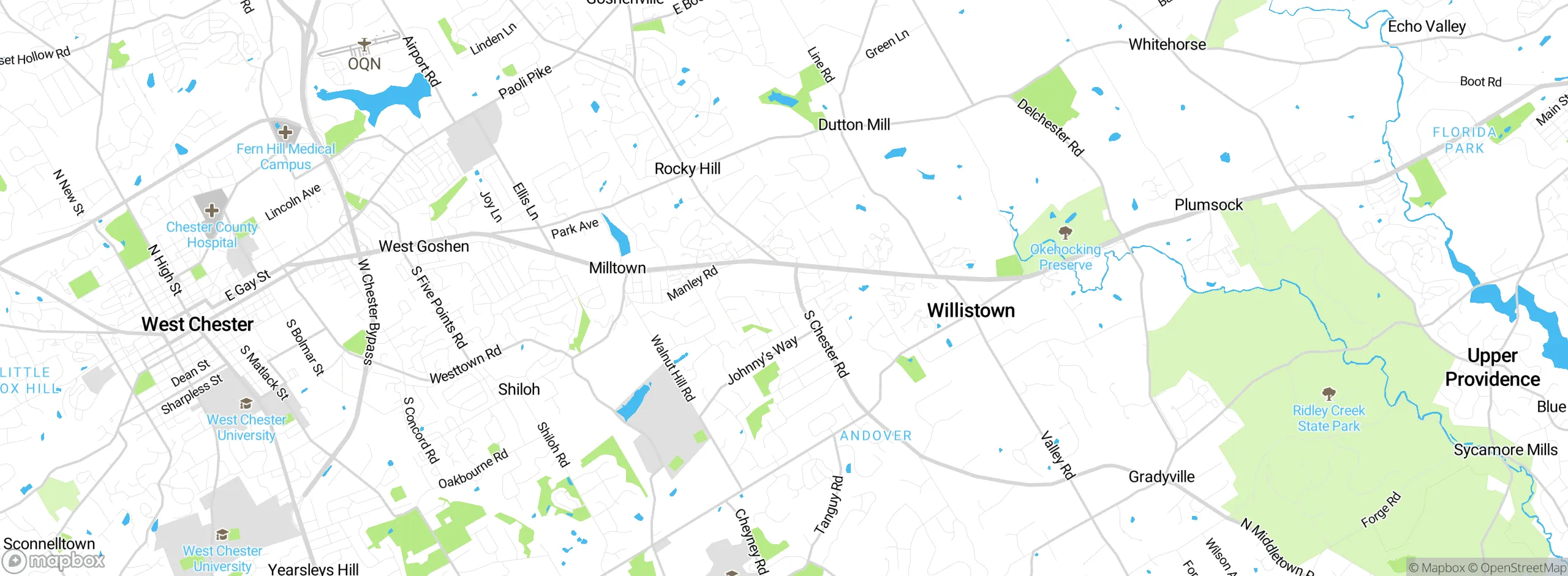 Map showing approximate location