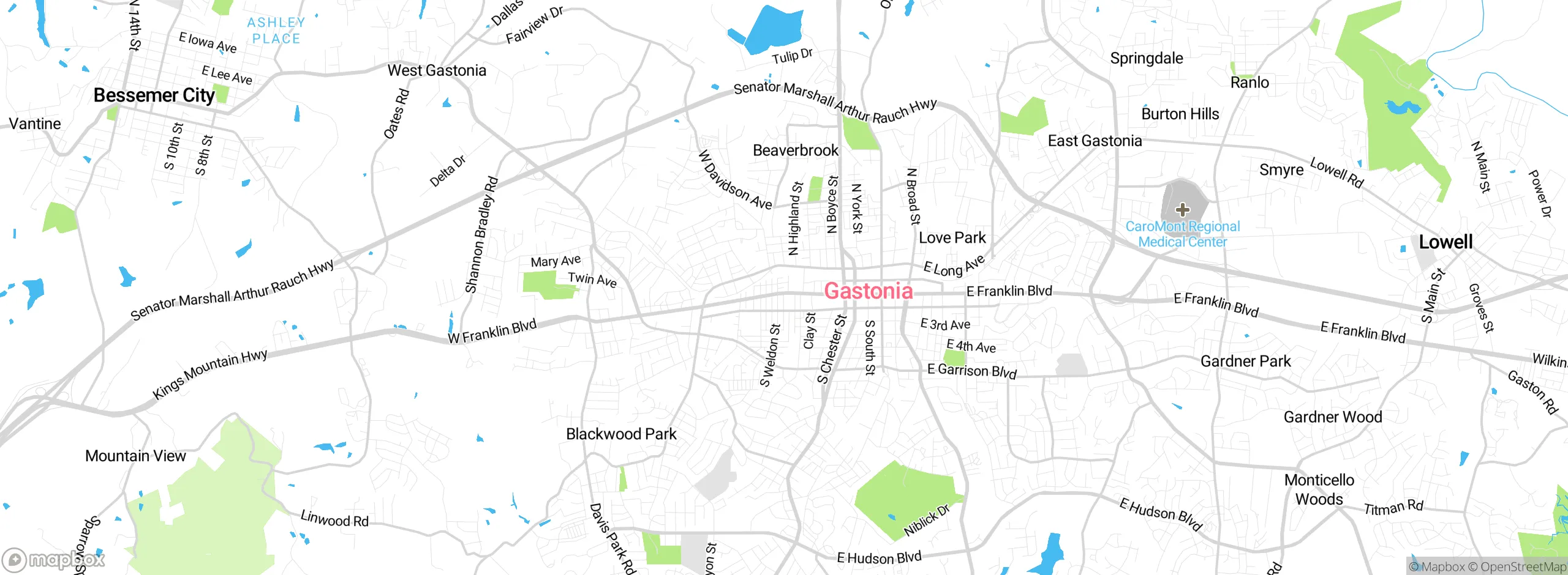 Map showing approximate location