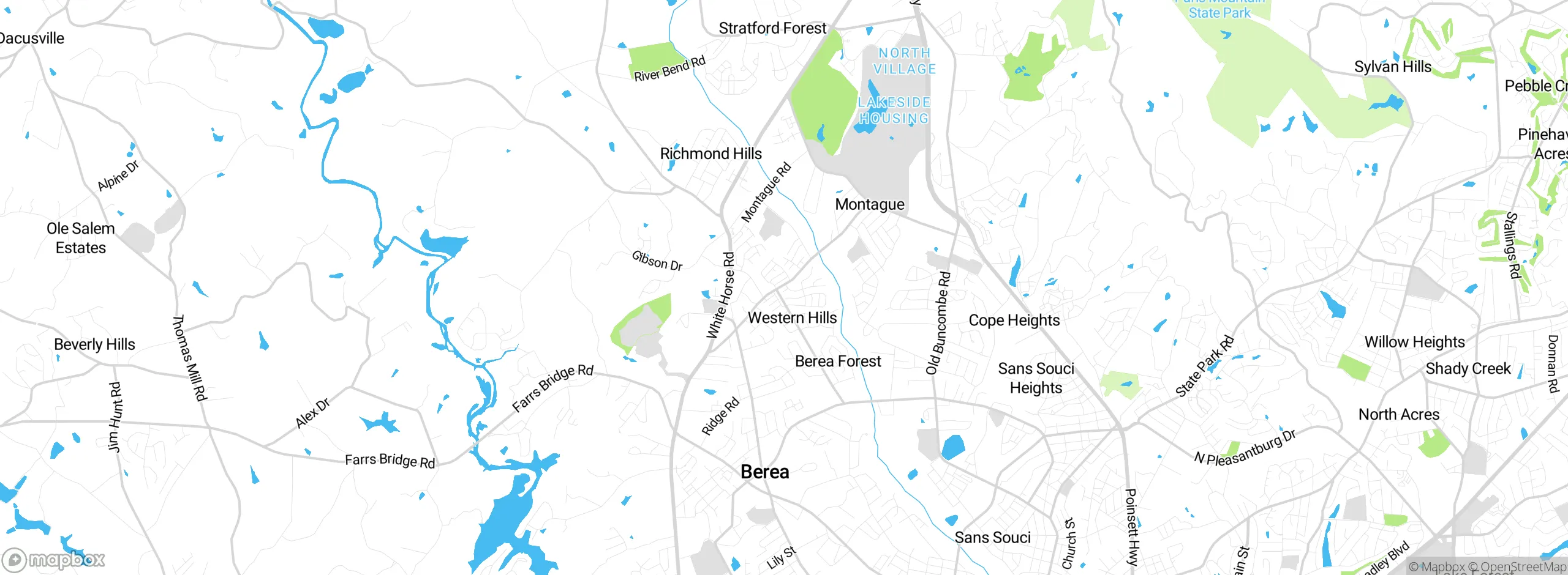 Map showing approximate location