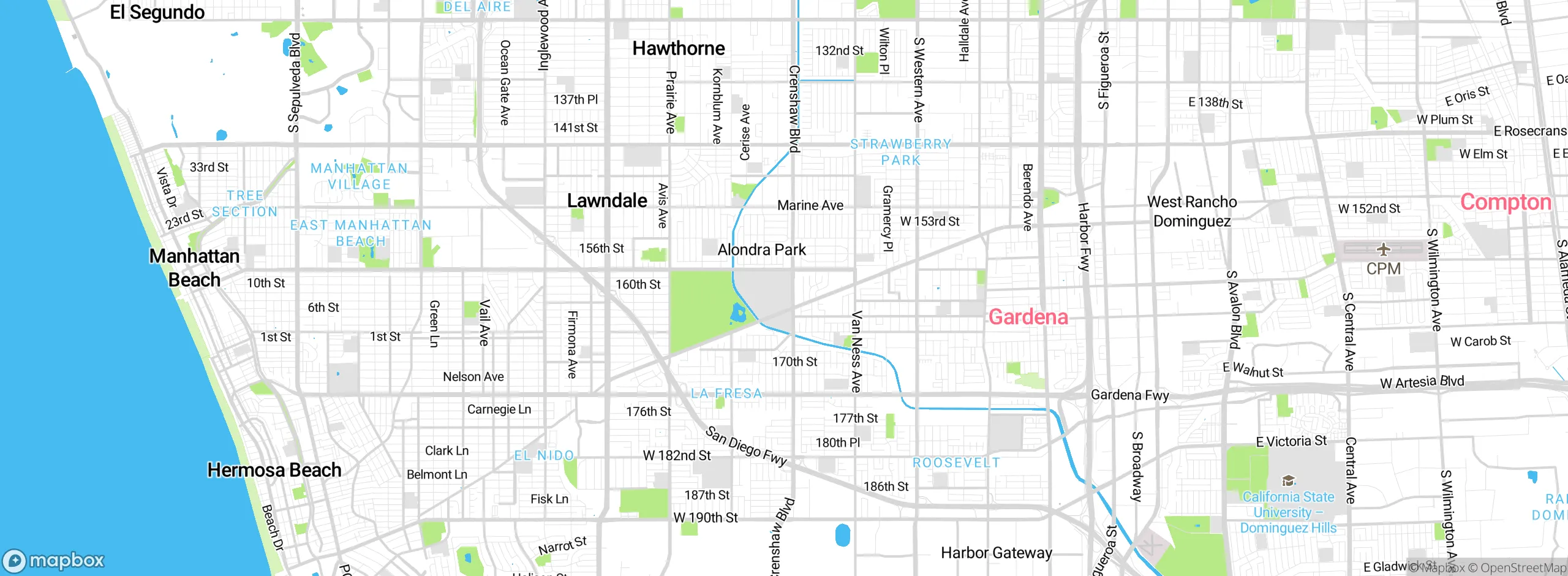 Map showing approximate location