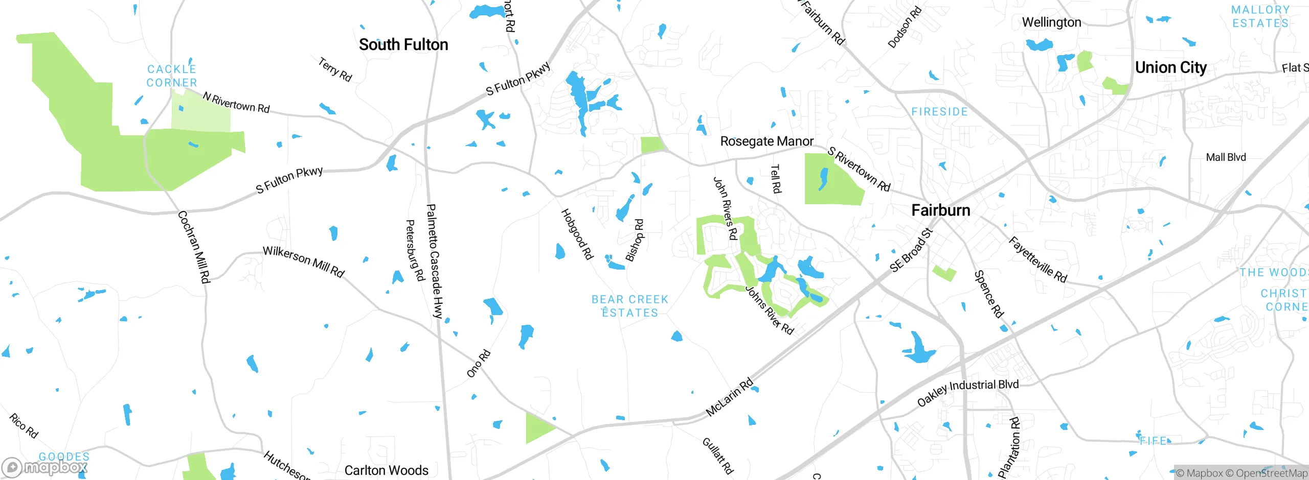 Map showing approximate location