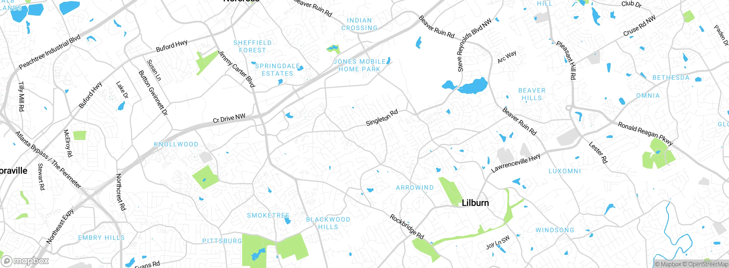 Map showing approximate location