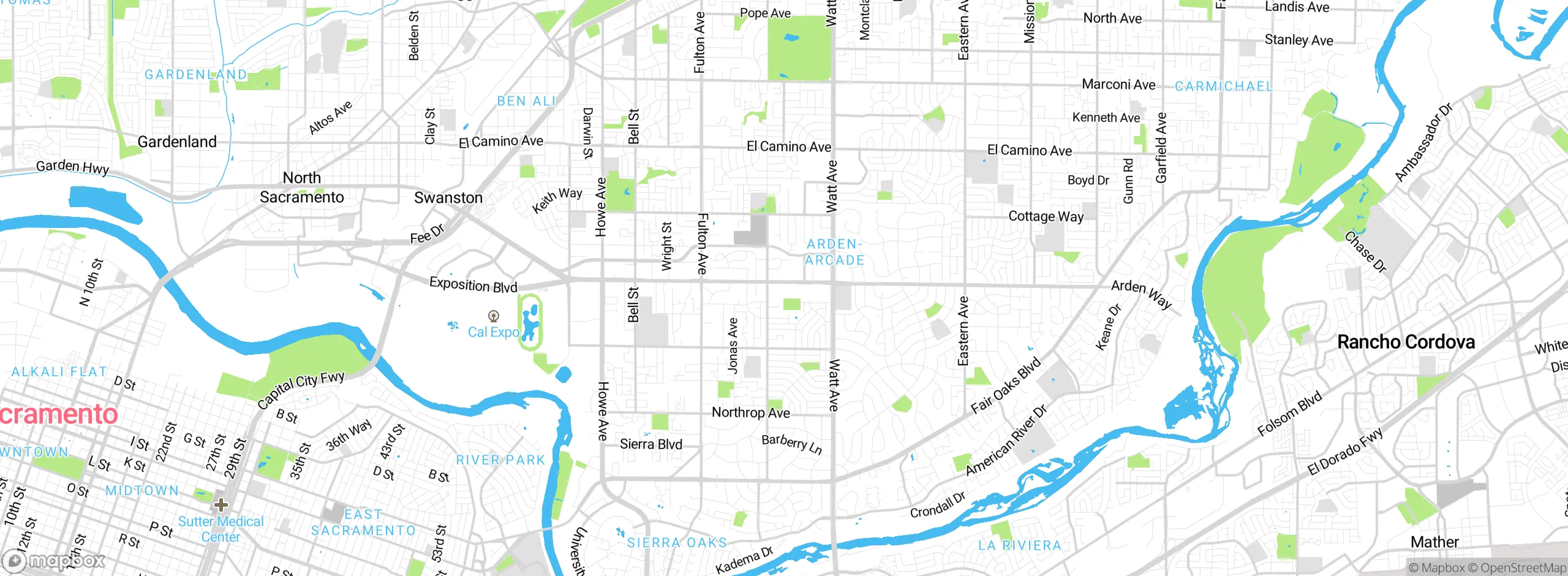 Map showing approximate location