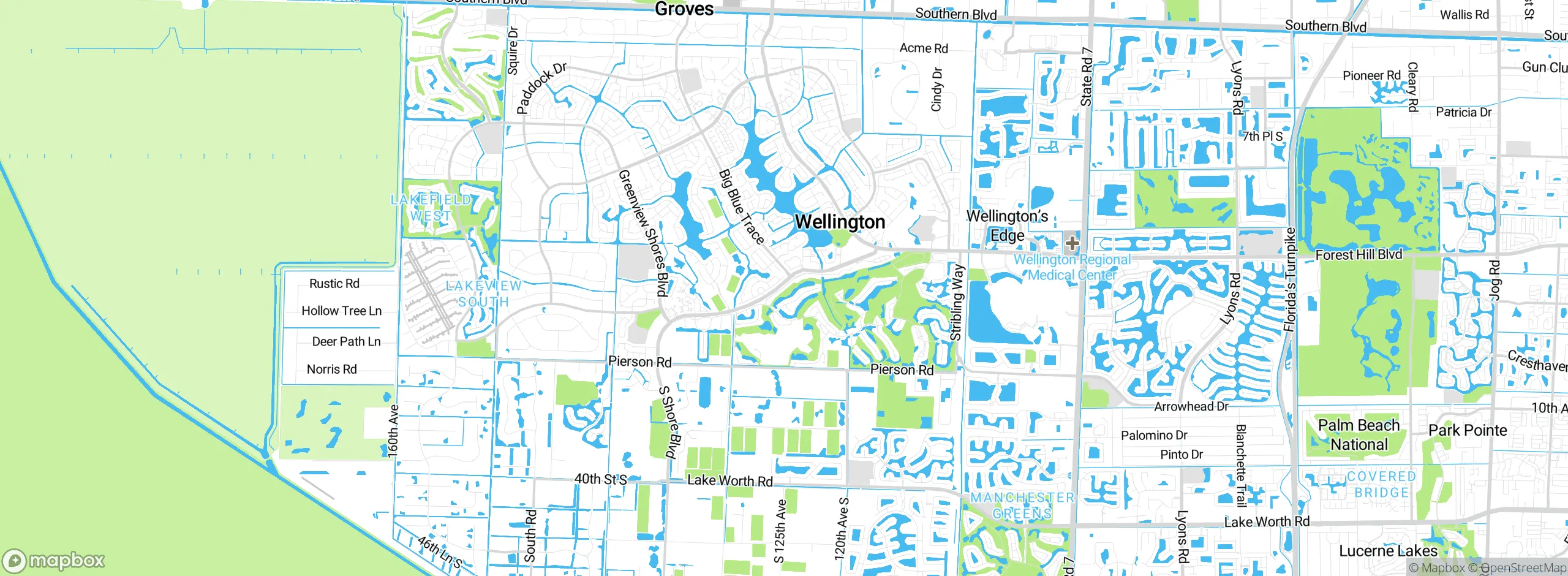 Map showing approximate location