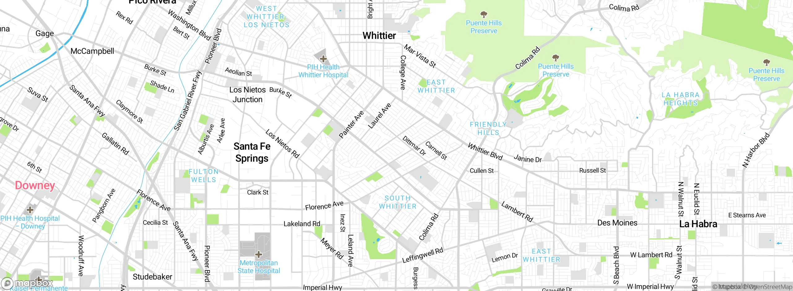 Map showing approximate location
