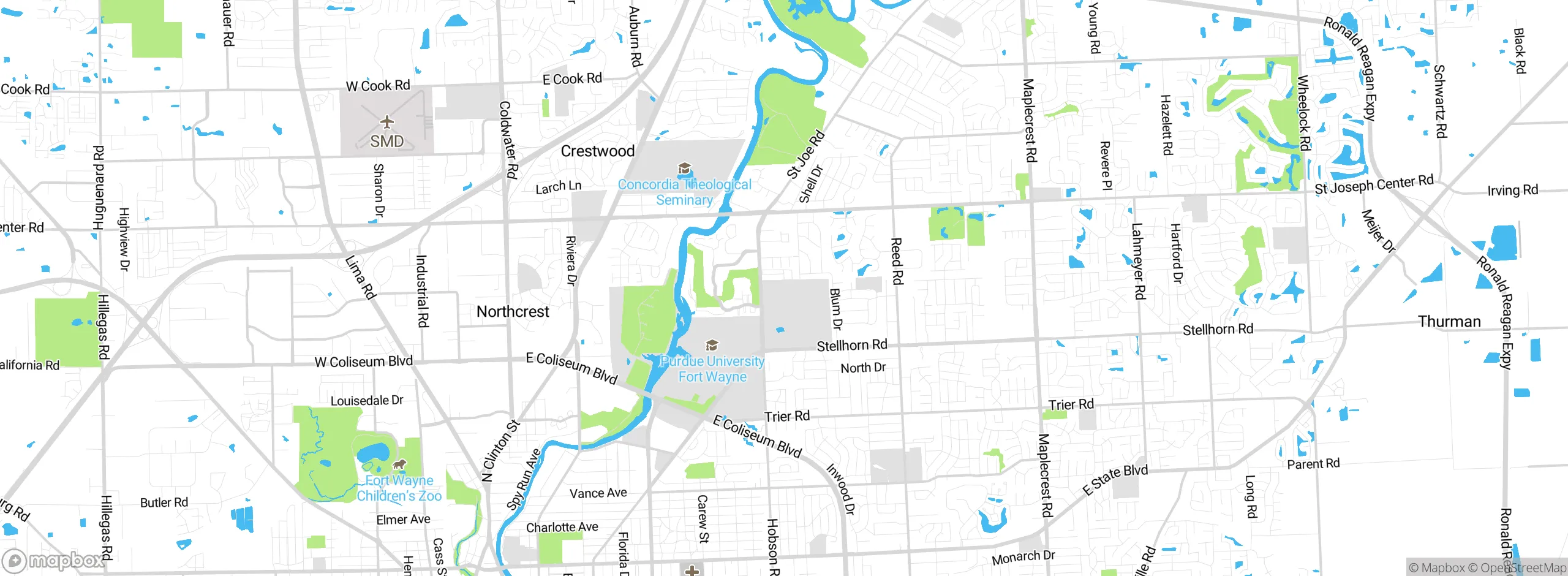 Map showing approximate location