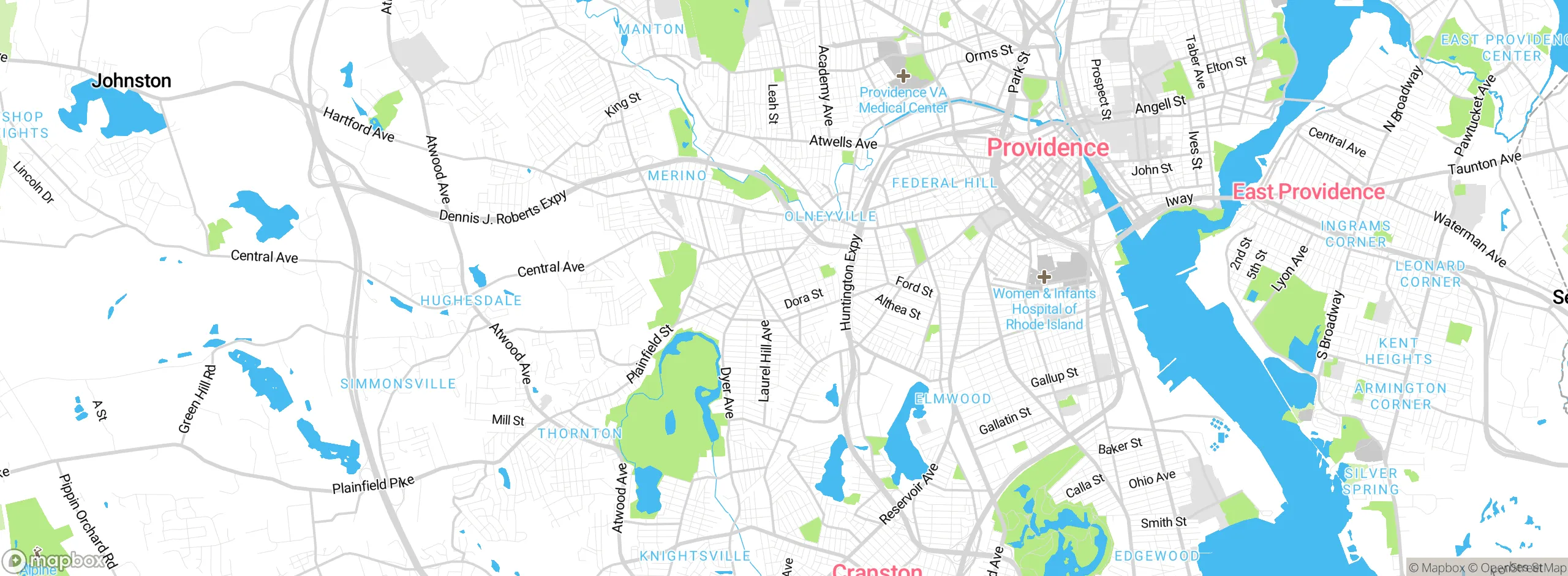 Map showing approximate location