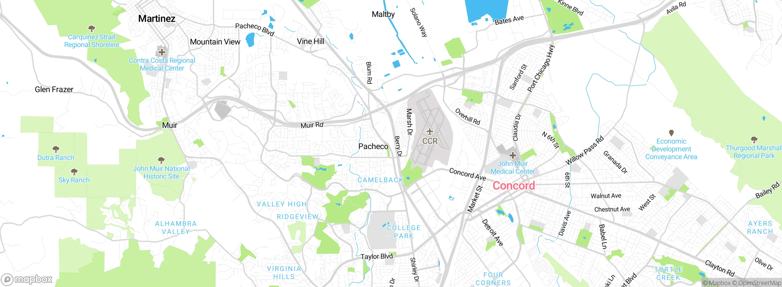 Map showing approximate location