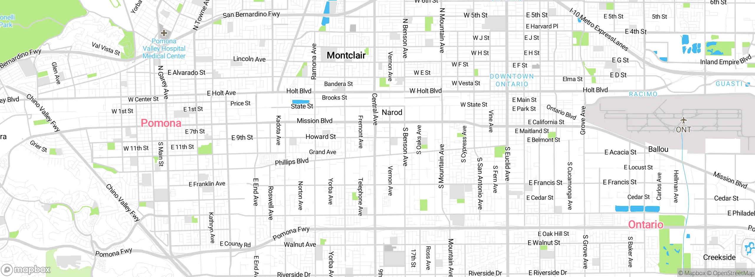 Map showing approximate location