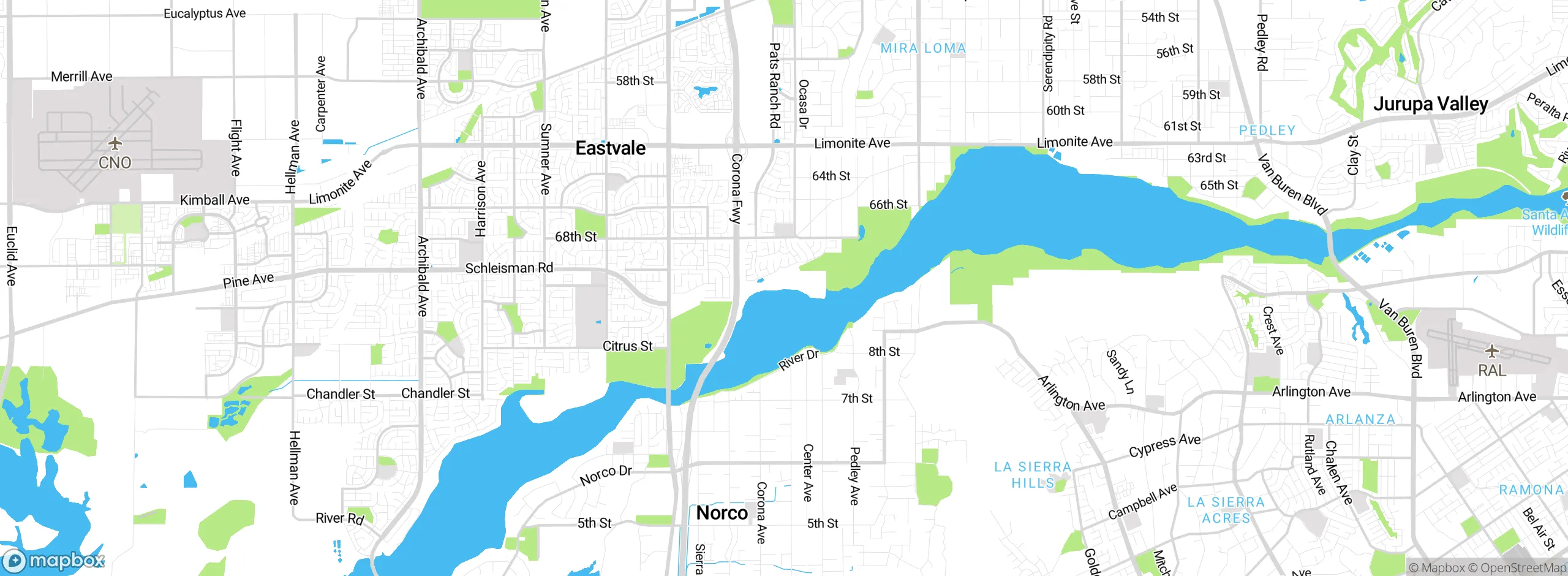 Map showing approximate location