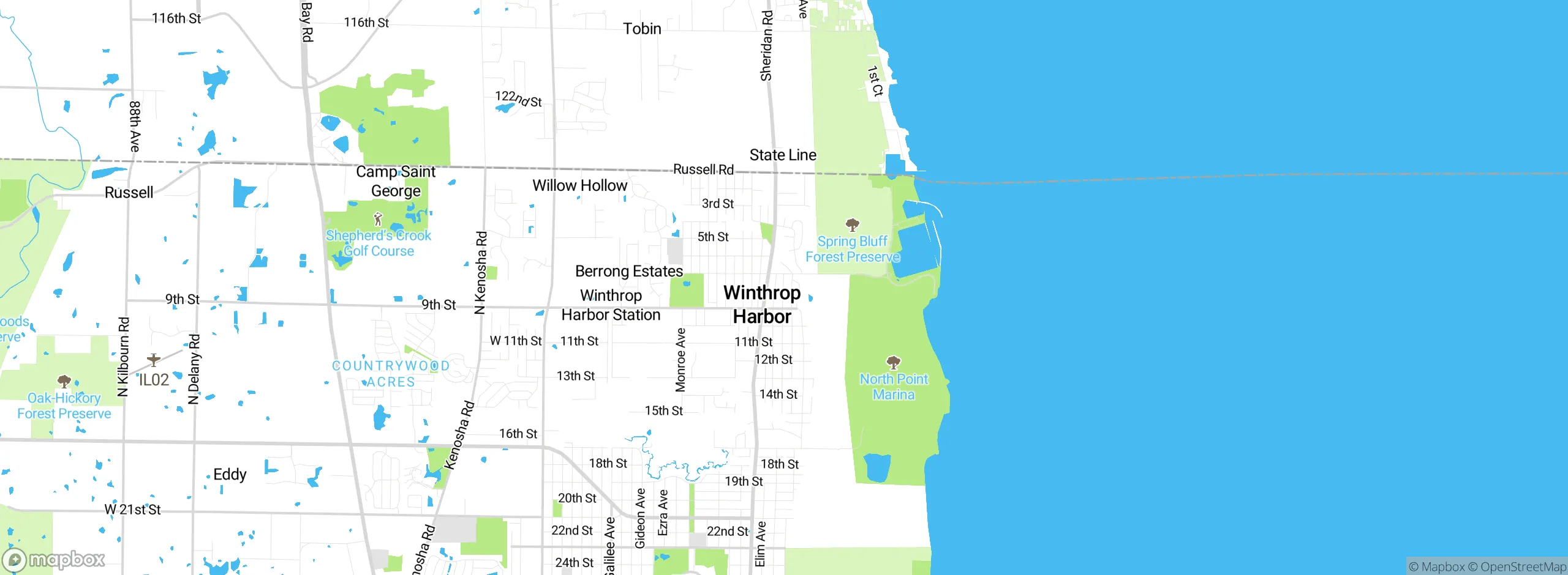 Map showing approximate location