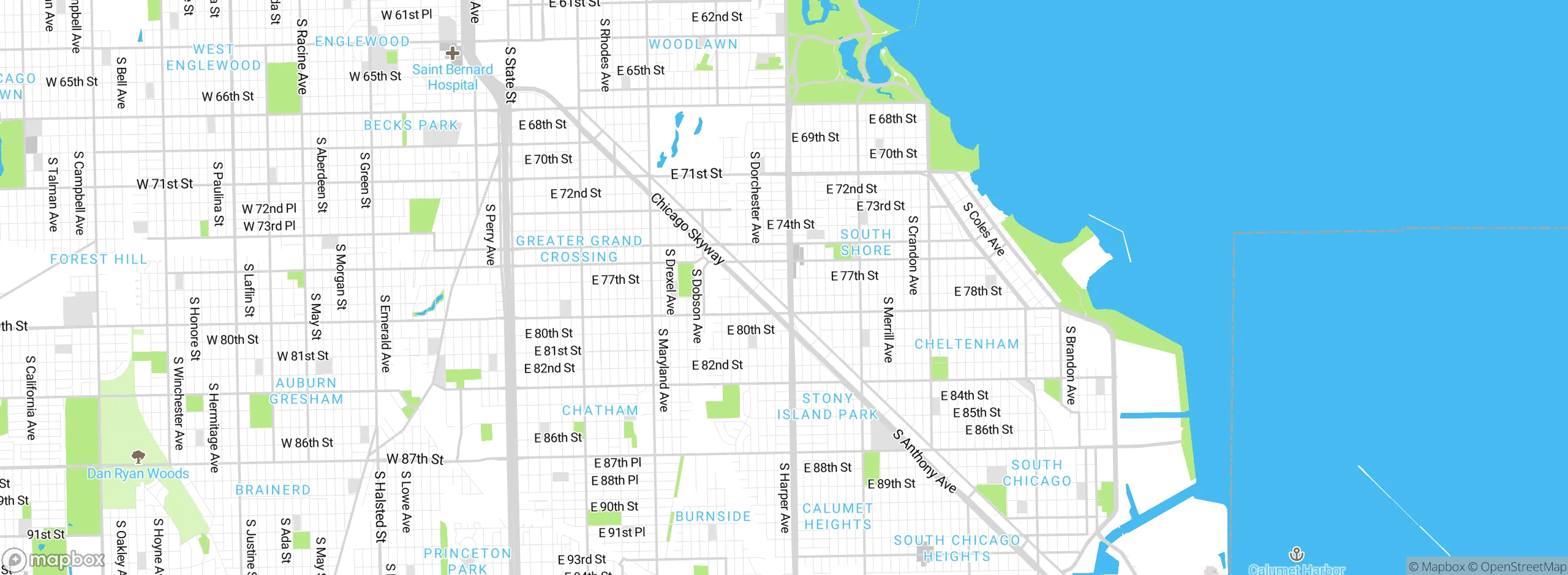 Map showing approximate location