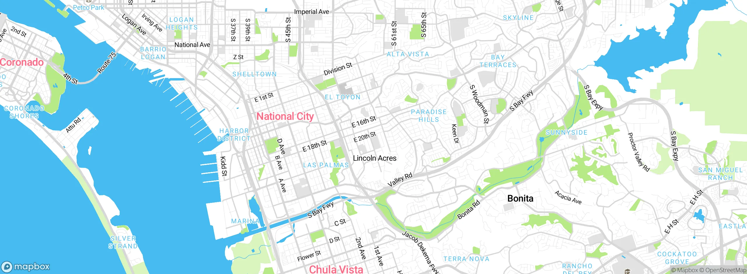 Map showing approximate location