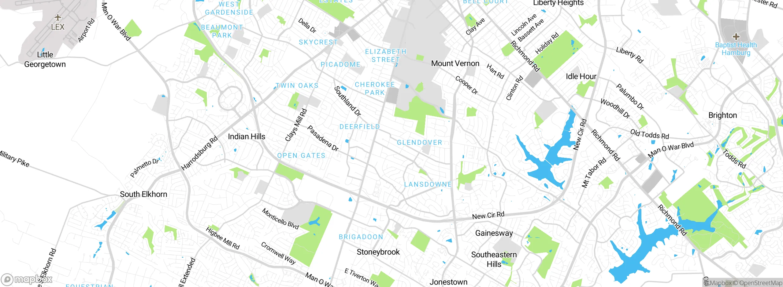 Map showing approximate location