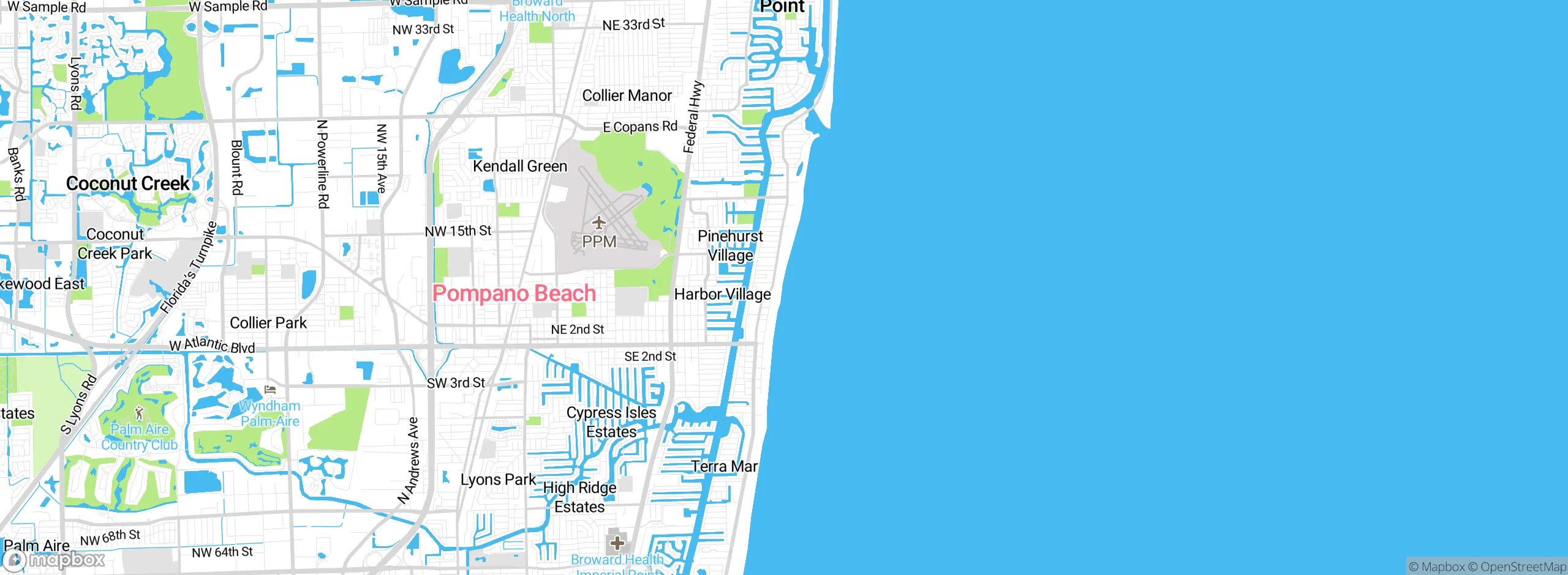 Map showing approximate location