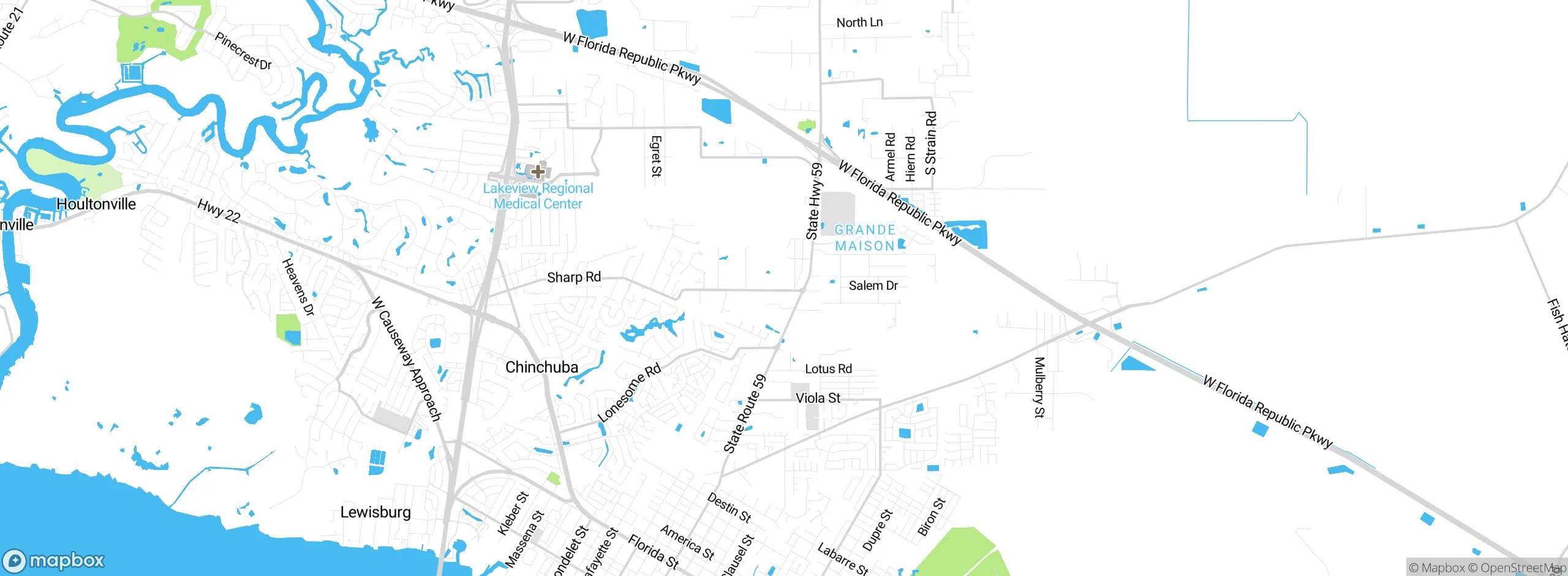 Map showing approximate location