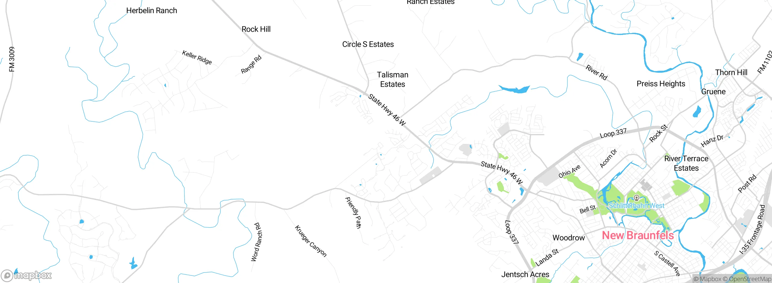 Map showing approximate location