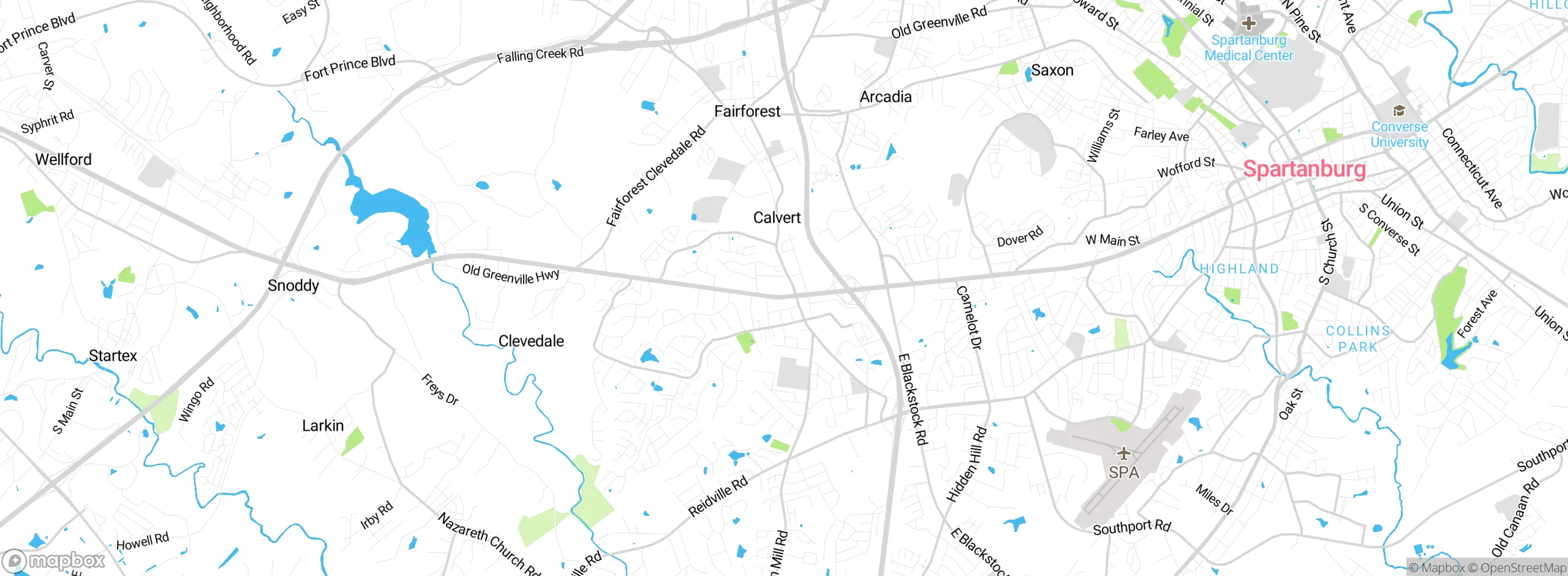 Map showing approximate location