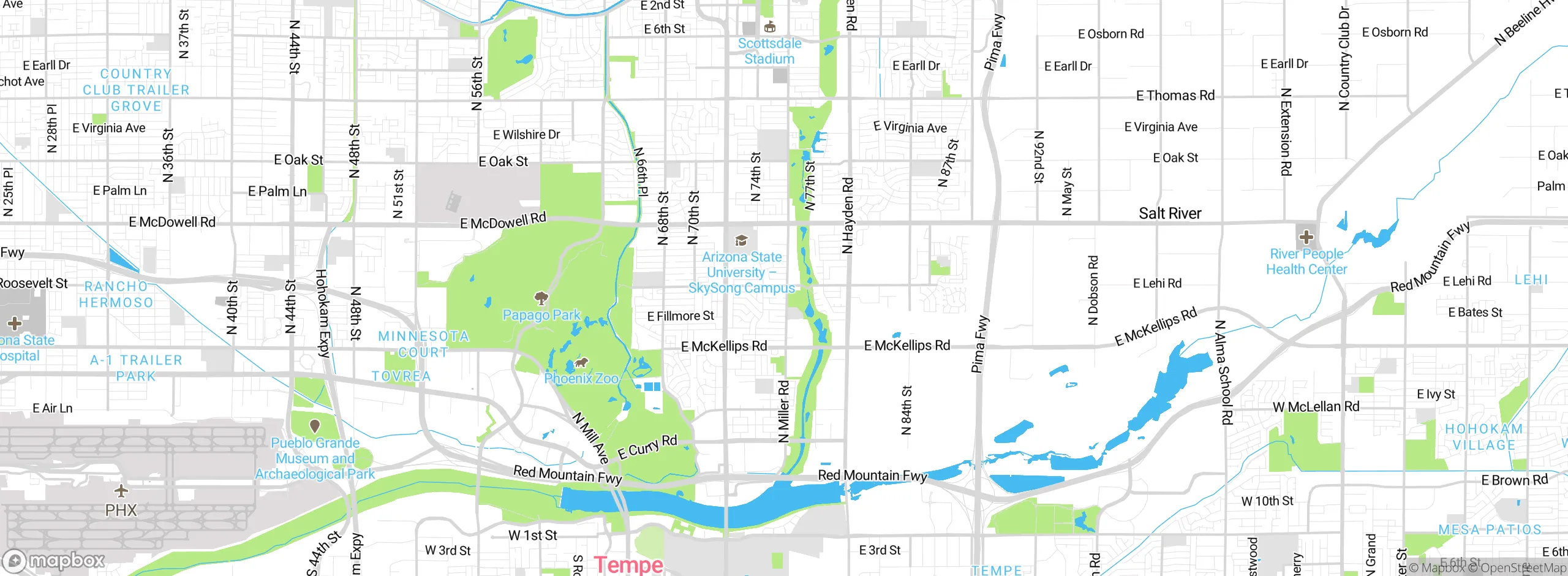Map showing approximate location