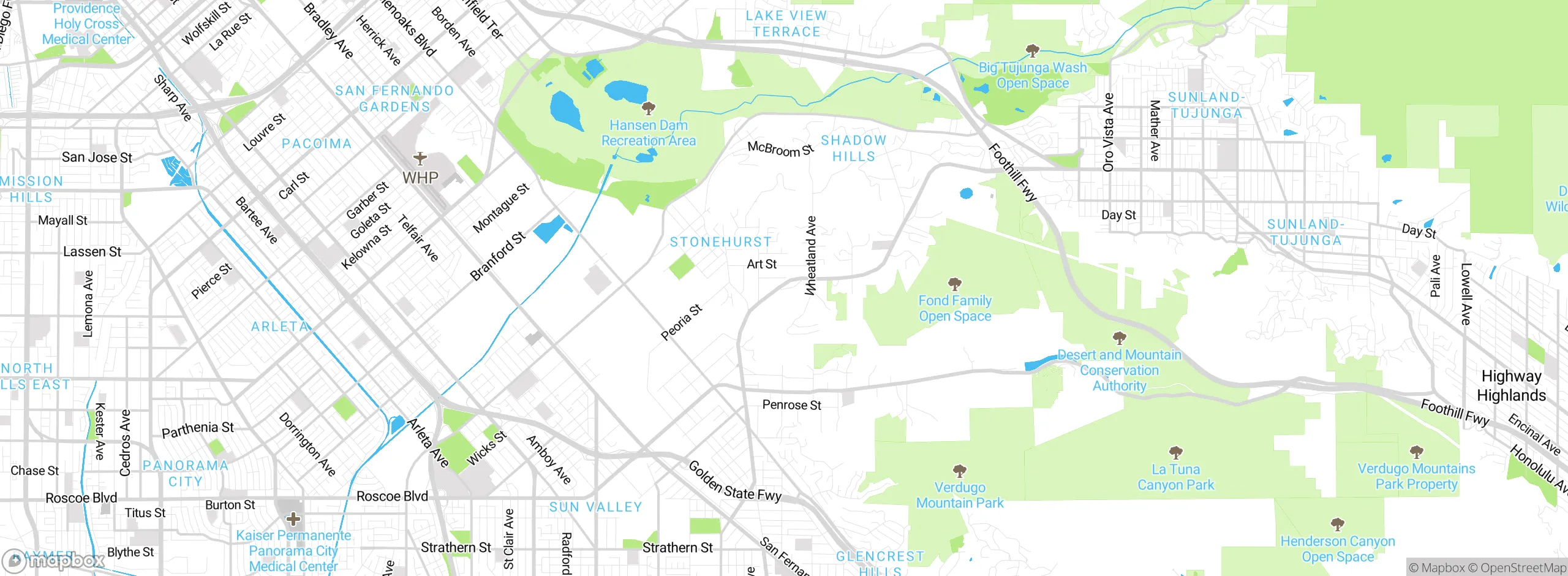 Map showing approximate location
