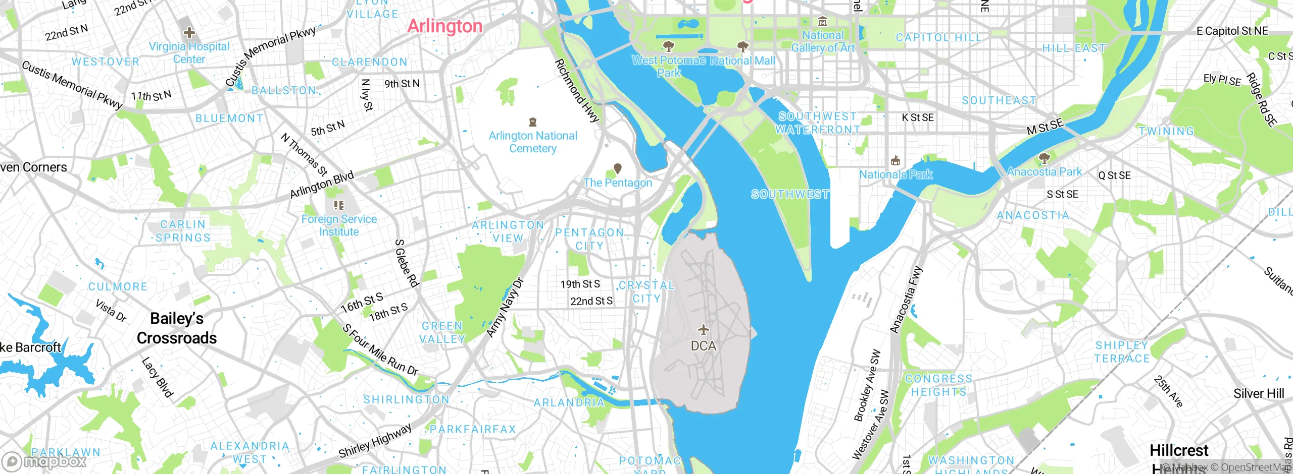 Map showing approximate location