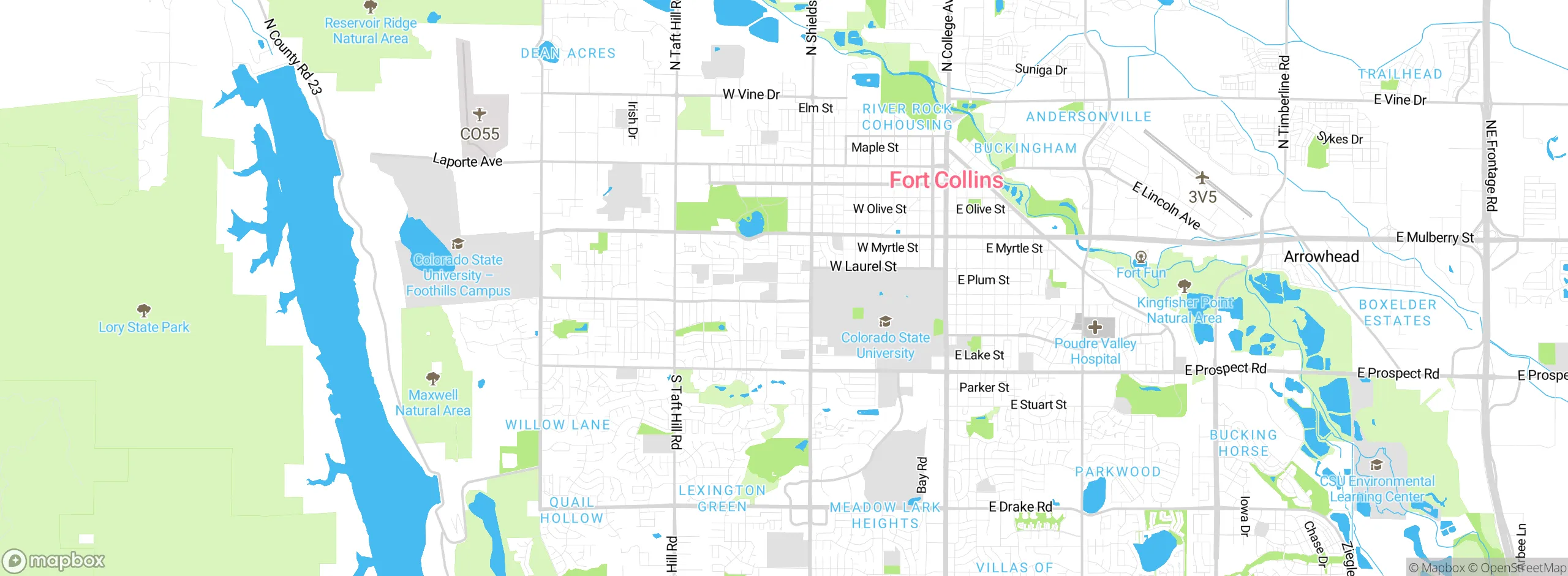Map showing approximate location