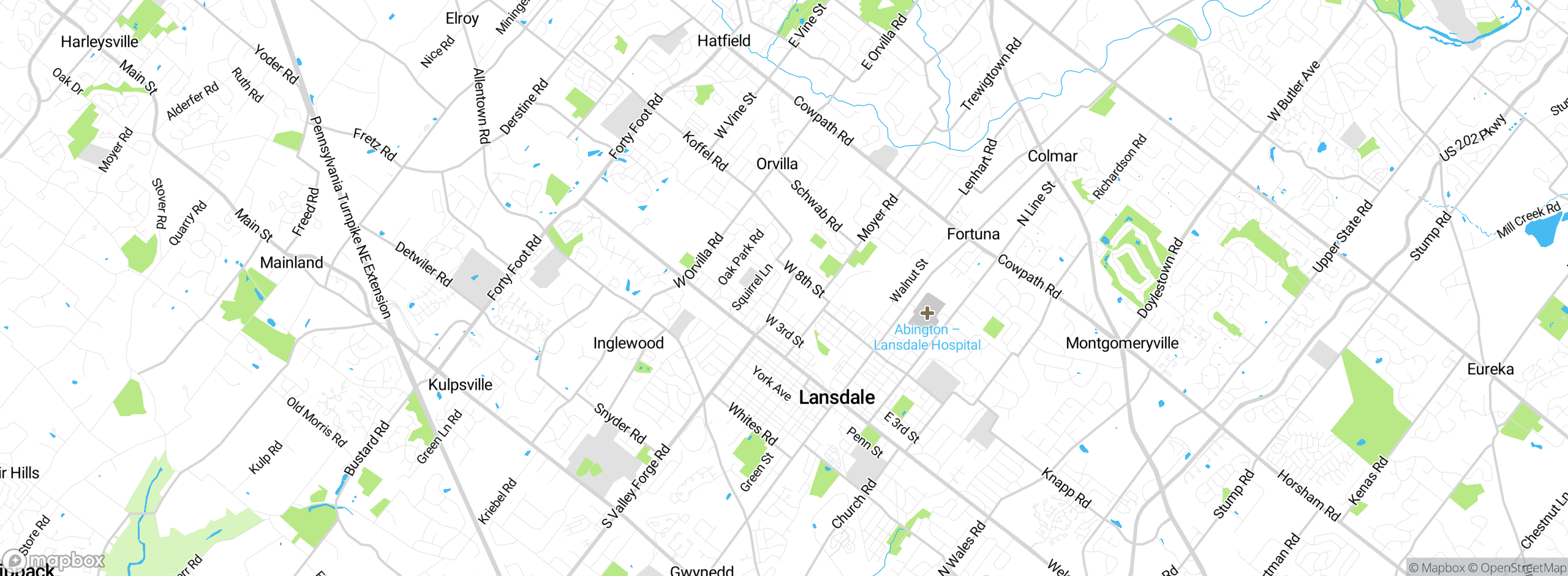 Map showing approximate location