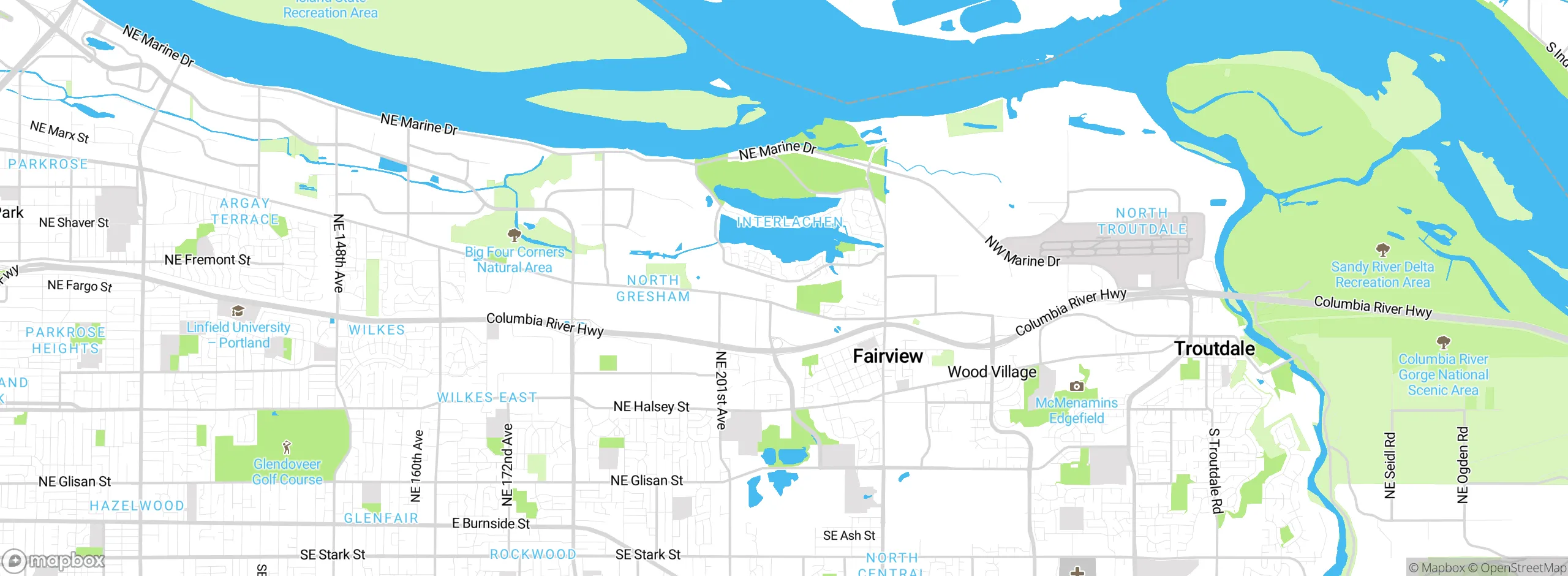 Map showing approximate location