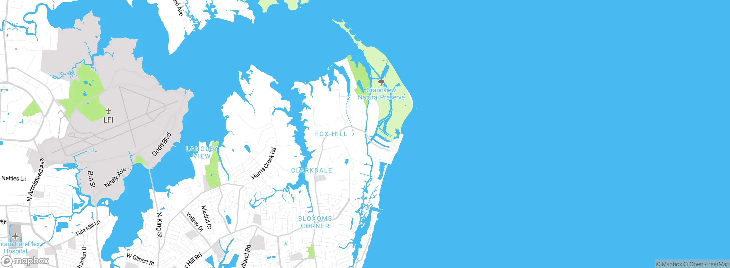 Map showing approximate location